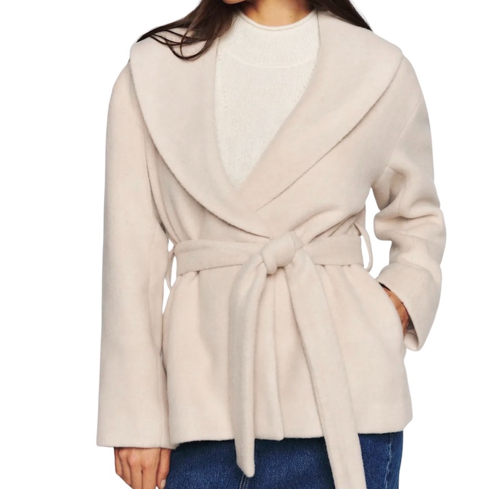 Reformation Regent Jacket Cream